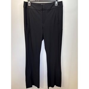 Athleta Stellar Flare Trouser Black High Rise Technical Pants Womens Size 10